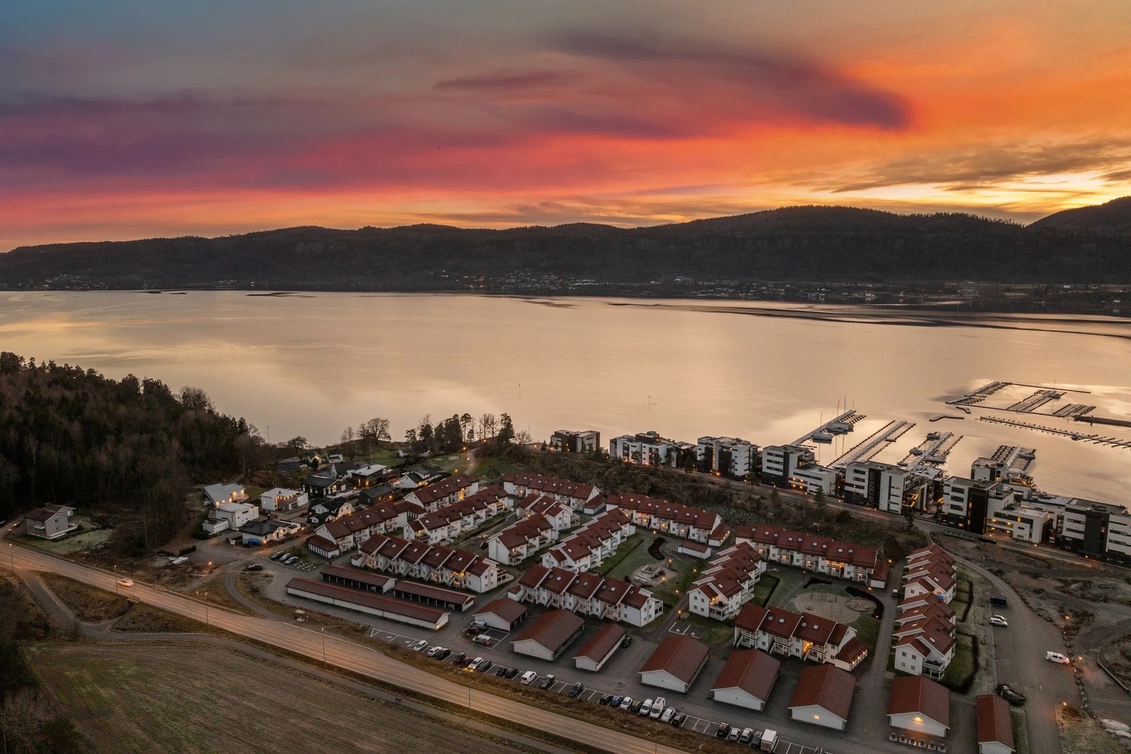 Oversiktsbilde mot vest